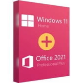 MICROSOFT Windows 11 Home + Office 2021 Pro Plus Dijital Lisans Anahtarı Hemen Teslim - 1