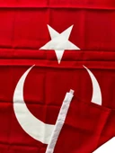 50X75 Cm  Alpaka Kumaş Türk Bayrağı 1. Kalite thumbnail 3