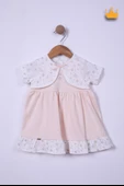 Babydola %100 Pamuk Kız Bebek Bayramlık Puset Desenli Elbise 15156 - 2