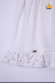 Babydola %100 Pamuk Kız Bebek Bayramlık Puset Desenli Elbise 15156 - 7