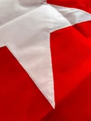 100x150 Cm  Alpaka Kumaş Türk Bayrağı 1. Kalite thumbnail 2