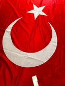 150x225 Cm Raşel Kumaş Türk Bayrağı 1. Kalite Kumaş Dikim thumbnail 1