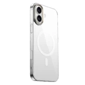 Apple iPhone 16 Plus Kılıf Magsafe Şarj Özellikli Şeffaf Cam Arka Yüzey Zore G-Glass Kapak thumbnail 4