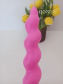 qosrix Açık Pembe Renk Italyan Burgulu Şamdan Soya Mumu Doğal Kokulu Uzun Çubuk Konik Burgu Spiral Mum 1 Adet thumbnail 2