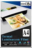 Laminasyon Filmi Parlak A4 50 li 1 Paket 125 Mikron Laminasyon Kaplama Pvc Kaplama Poşeti 50 Adet - 1