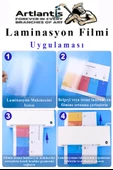 Laminasyon Filmi Parlak A4 50 li 1 Paket 125 Mikron Laminasyon Kaplama Pvc Kaplama Poşeti 50 Adet - 2