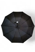 Full Otomatik 10 Telli 100 Cm Çap Siyah Renk Şemsiye 32 Cm Kapalı Boyut - 6