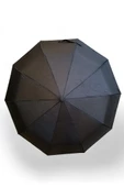 Full Otomatik 10 Telli 100 Cm Çap Siyah Renk Şemsiye 32 Cm Kapalı Boyut - 5