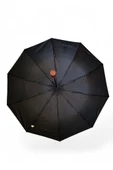 10 Telli Tam Otomatik Şemsiye Ahşap Saplı 33 Cm Boy 105 Cm Çap Rainwalker Siyah Renk - 7