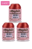 3 Adet Altınbaşak Oya ve Dantel İpi 20 gr - Royaleks - No: 024 - 1