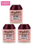 3 Adet Altınbaşak Oya ve Dantel İpi 20 gr - Royaleks - No: 032 - 1