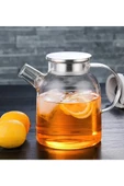 Çelik Kapaklı Borosilikat Cam Demlik 1500ML Royaleks-CM-2003 - 1
