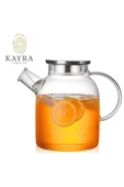 Çelik Kapaklı Borosilikat Cam Demlik 1500ML Royaleks-CM-2003 - 2
