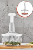 Yakut Üstten Basmalı El Rondo Blender Çelik Bıcaklı Beyaz - 1