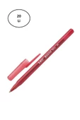 Bic Round Stic Tükenmez Kırmızı Kalem 20'li - 2