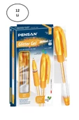 Pensan Glitter Simli Jel Kalem 1 Mm Altın 12'li - 1