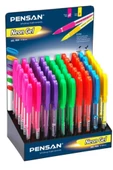 Pensan Neon Jel Pvc Renkli 60 Lı Stand - 1