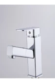 KARE SPİRALLİ LAVABO BATARYASI - KROM - 1