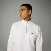Ellesse Fermuarlı Sweatshirt Beyaz Erkek EM465 - 5