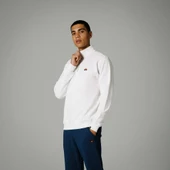 Ellesse Fermuarlı Sweatshirt Beyaz Erkek EM465 - 1