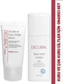 Decubal Kuru ve Çok Kuru Ciltler İçin Onarıcı Set Dudak Balmı ve Krem - 1