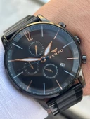 Ferro Çelik Kordon İç Fonksiyonlar Aktif Takvimli 30 Mt Su Geçirmez Erkek Kol Saat EFM31039-XG thumbnail 1