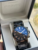 Ferro Çelik Kordon İç Fonksiyonlar Aktif Takvimli 30 Mt Su Geçirmez Erkek Kol Saat EFM31168-R - 1