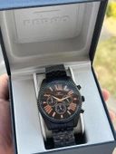 Ferro Çelik Kordon İç Fonksiyonlar Aktif Takvimli 30 Mt Su Geçirmez Erkek Kol Saati EFM31187-G thumbnail 1