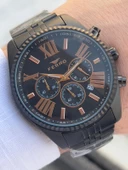 Ferro Çelik Kordon İç Fonksiyonlar Aktif Takvimli 30 Mt Su Geçirmez Erkek Kol Saati EFM31187-G thumbnail 2