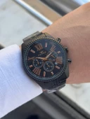 Ferro Çelik Kordon İç Fonksiyonlar Aktif Takvimli 30 Mt Su Geçirmez Erkek Kol Saati EFM31187-G thumbnail 3