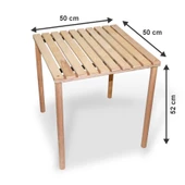 Asudehome Ahşap Katlanabilir Rulo Kamp Masası - Çantalı Piknik Masası - 6