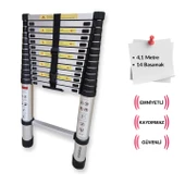 Endokon 410 cm. - 14  Basamaklı Teleskopik Alüminyum Merdiven - I Tipi Uzayan Merdiven - 5