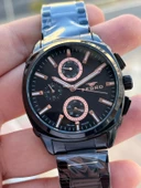 Ferro Çelik Kordon İç Fonksiyonlar Aktif Takvimli 30 Mt Su Geçirmez Erkek Kol Saati EFM40126-BG thumbnail 5