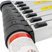 Endokon 220 + 220 cm. - 7+7 Basamaklı Teleskopik Merdiven - A Tipi Uzayan Merdiven - 6