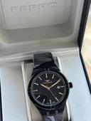 Ferro Çelik Kordon Takvimli Kadran 30 Mt Suya Dayanıklı Erkek Kol Saati EFM40122-BG thumbnail 1