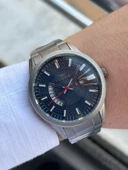 Ferro Çelik Kordon Takvimli Kadran 30 Mt Suya Dayanıklı Erkek Kol Saati EFM11911-BG thumbnail 3