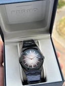 Ferro Çelik Kordon Takvimli Kadran 30 Mt Suya Dayanıklı Erkek Kol Saati EFM40133-BG thumbnail 1