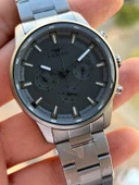 Ferro Çelik Kordon Takvimli Kadran 30 Mt Suya Dayanıklı Erkek Kol Saati EFM11171-BG thumbnail 5