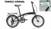 20J CARRARO FLEXI 108 KATLANIR BİSİKLET - AÇIK YEŞİL KIRMIZI - 1