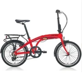 20J CARRARO FLEXI 106 KATLANIR BİSİKLET - KIRMIZI SİYAH BEYAZ - 1