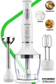 GOLDMASTER  Kitchenmix 1000w Güçlü Motor Turbo Hız Ayarlı 3 In 1 Blender Set Beyaz - 3
