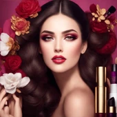 Kadın Güzellik Merkezi Duvar Kağıdı Baskı thumbnail 6