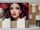 Kadın Güzellik Merkezi Duvar Kağıdı Baskı thumbnail 4