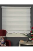 Blind-X Çizgili Simli Stor Zebra Perde Balkon Perdesi, Oturma Odası Perdesi (DAYANIKLI ALÜMİNYUM KASA) - 2