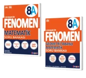 FENOMEN YAYINLARI 8. SINIF Matematik A Soru Bankası + Geometri Tabanlı Matematik Soru Bankası - 1
