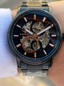 Ferro 2 Yıl Garantili Otomatik Mekanizma 3 Atm Su Geçirmez Çelik Kordon Erkek Kol Saati EFM.31399-G - 4