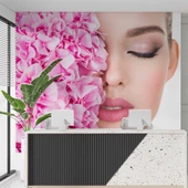 Makyaj Temalı Kadın Kuaför Duvar Kağıdı Baskı thumbnail 1