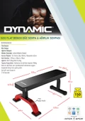 Dynamic S212 Flat Bench Düz Sehpa Ağırlık Sehpası Kalın Profil - Ev Tipi/yarı Profesyonel - 3
