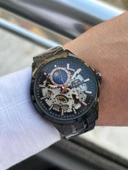 Ferro 2 Yıl Garantili Otomatik Mekanizma 3 Atm Su Geçirmez Çelik Kordon Erkek Kol Saati EXM.40111-G thumbnail 3