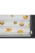 Blind-X Emoji Baskılı Desenli Stor Zebra Perde  Çocuk Odası Perdesi ve Mutfak Perdesi Dayanıklı Alüminyum Kasa - 3